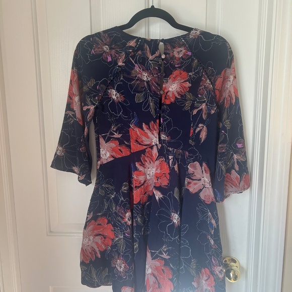 Free People Floating Florals High Low Dress Size 0 - Picture 5 of 10